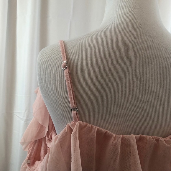 FOREVER21 Pink Ruffled Long Sleeve Blouse - Picture 7 of 7